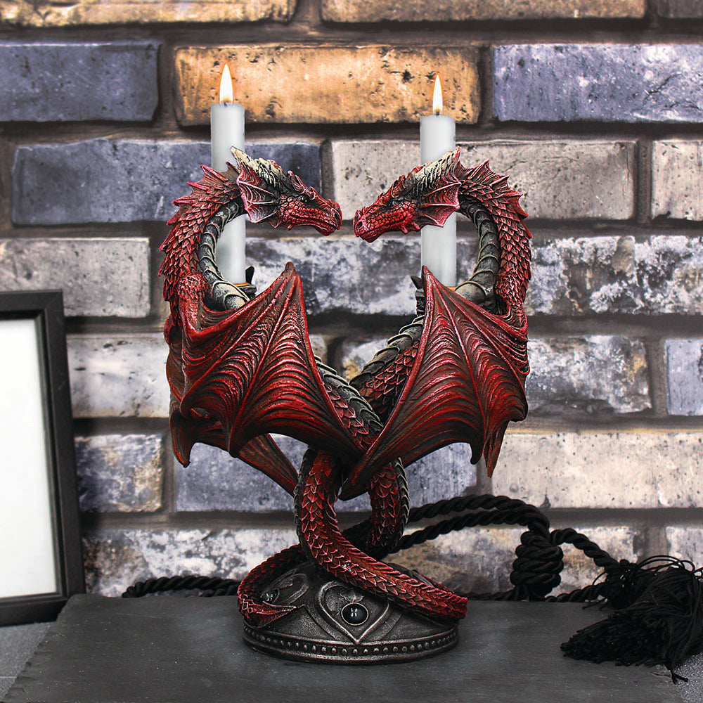 Dragon Heart Anne Stokes Valentines Edition romantic gothic candle holder