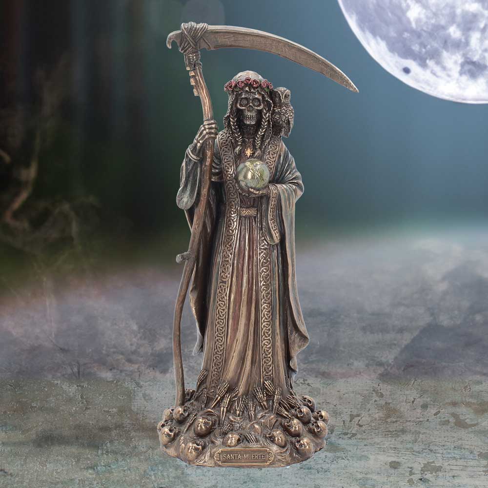 Santa Muerte Reaper Finished in Bronze 29cm