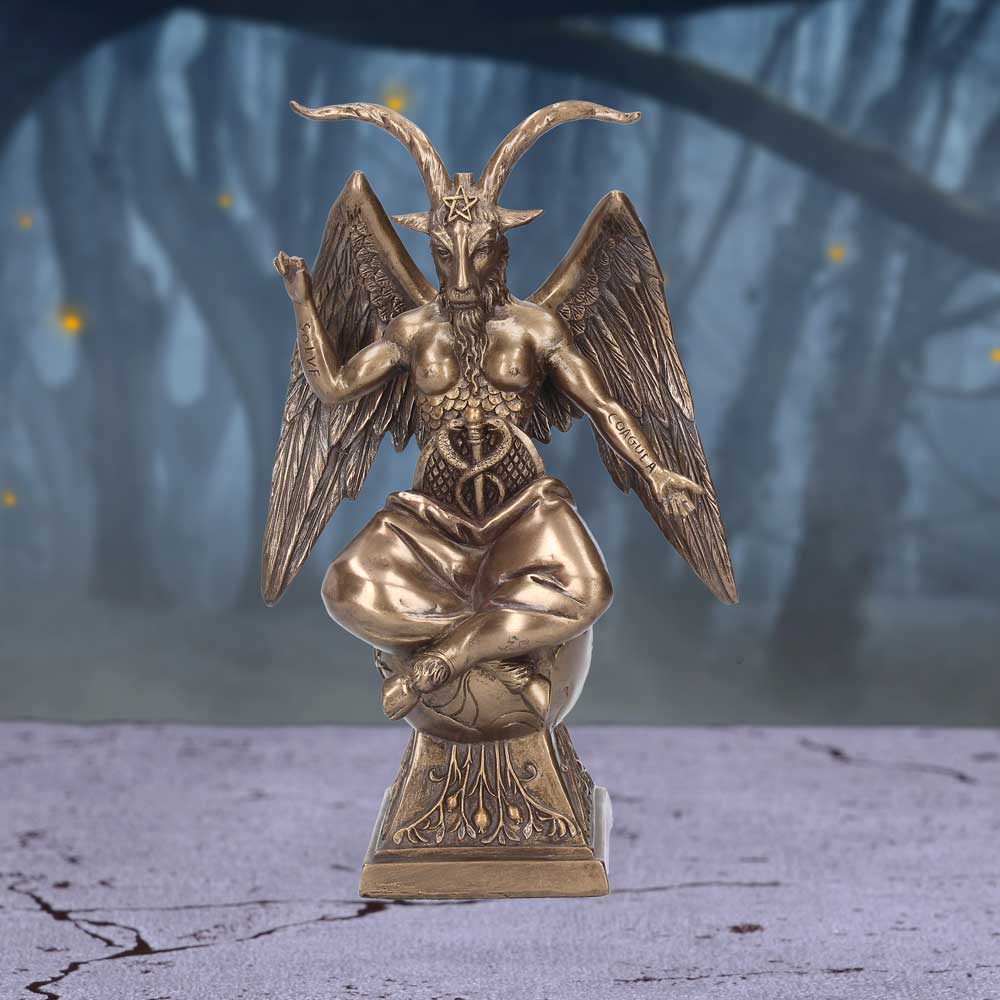 Baphomet Occult Mystical Figurine Bronze Gothic Ornament