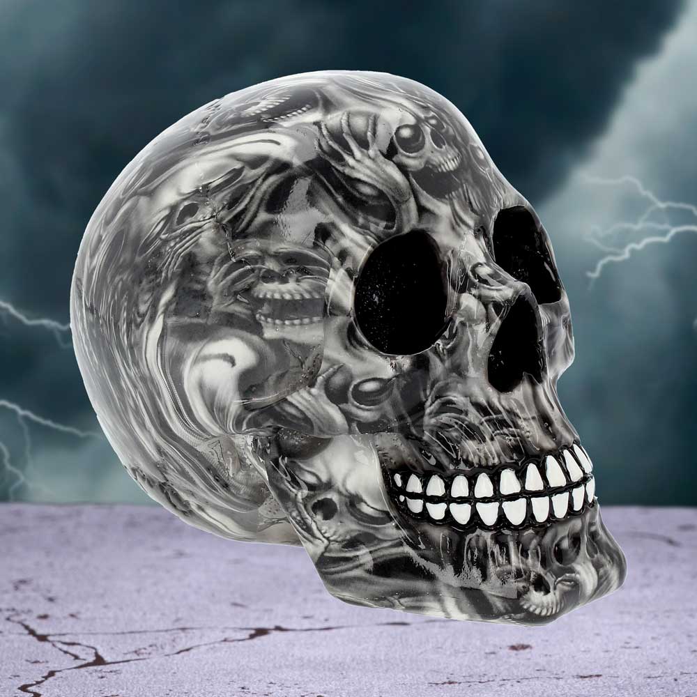 Screaming Soul Skull Print Ornament