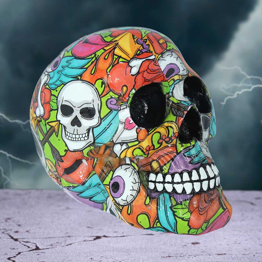 Calypso Graphic Art Printed Skull