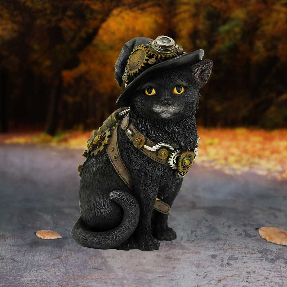 Clockwork Kitty Figurine Steampunk Cat Ornament
