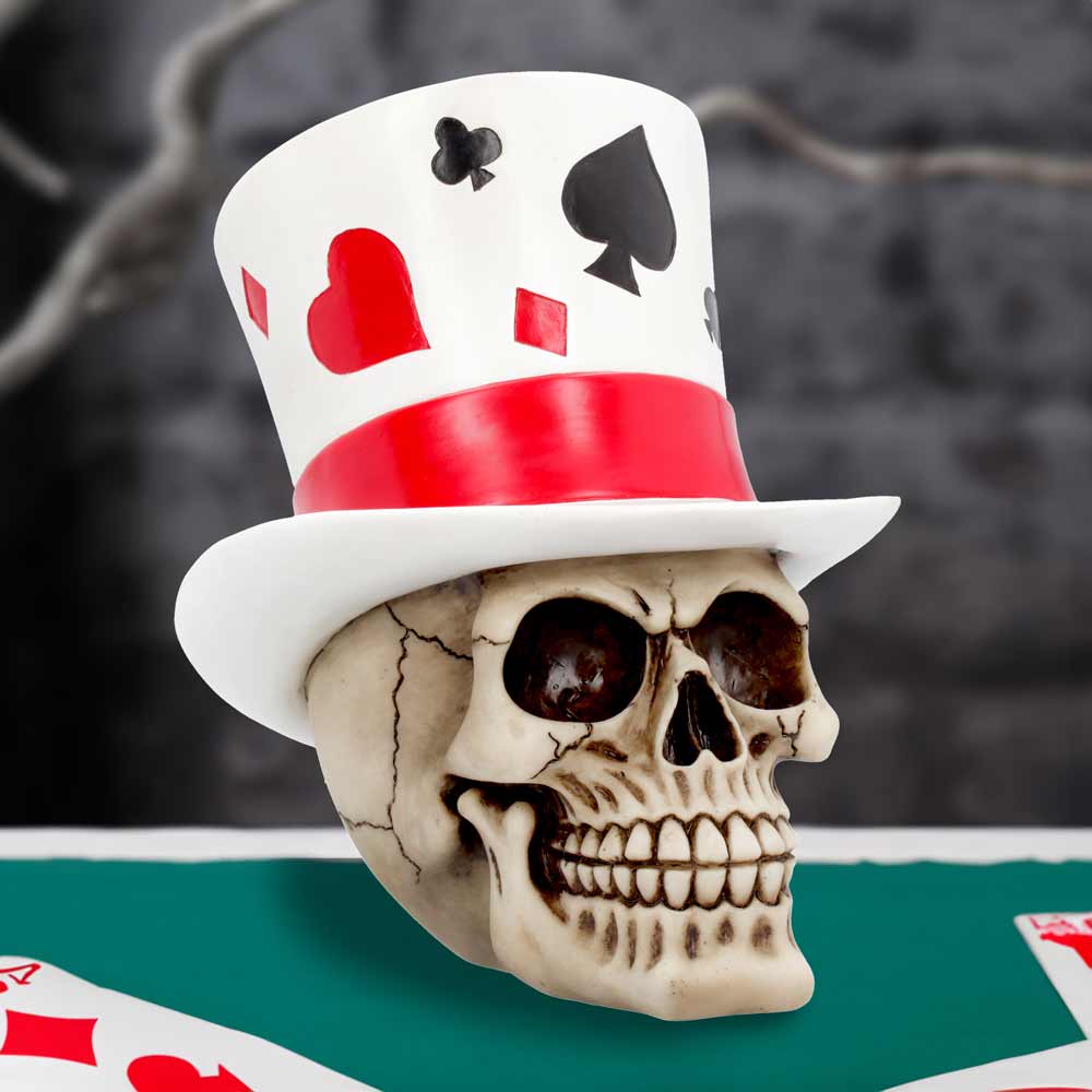 Casino Jack Lucky Top Hat Skull 20cm