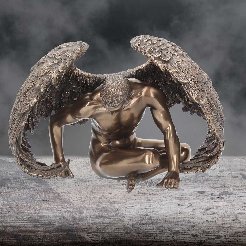 Angels Rest Figurine Bronze Naked Angel Ornament