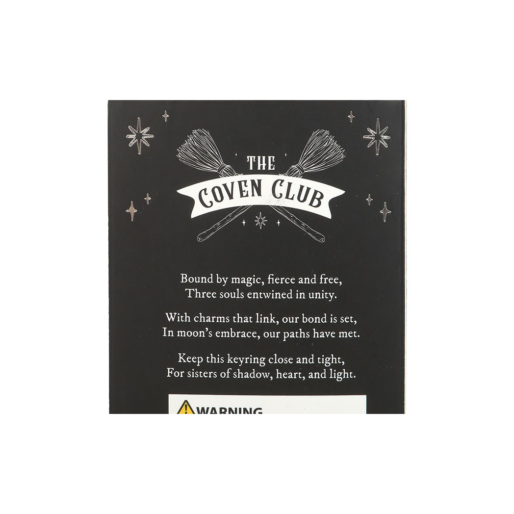Set of 3 Coven Sisters Witch Hat Keyrings