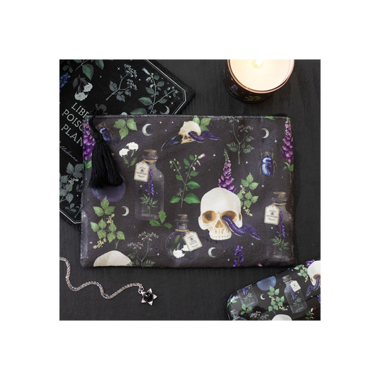 Venom & Vines Print Makeup Bag