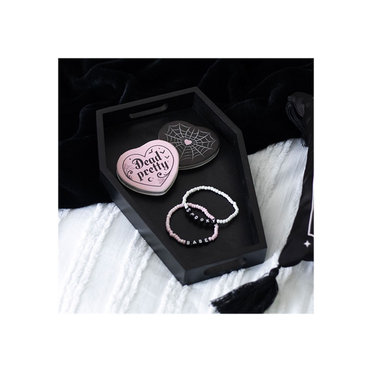 Plain Black Coffin Trinket Tray