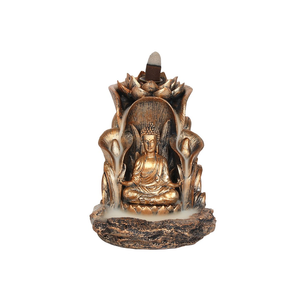 Bronze Buddha Backflow Incense Burner