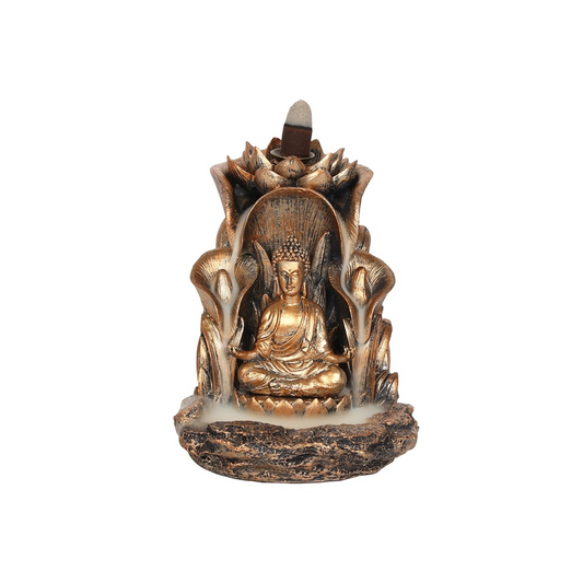 Bronze Buddha Backflow Incense Burner