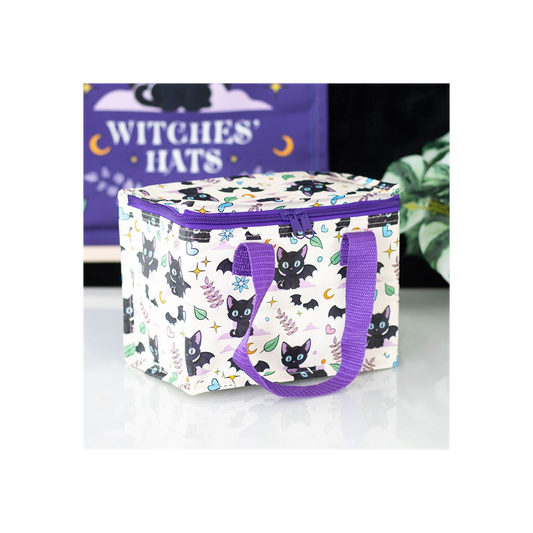 Cute and Creepy Cat Print Lunch Bag