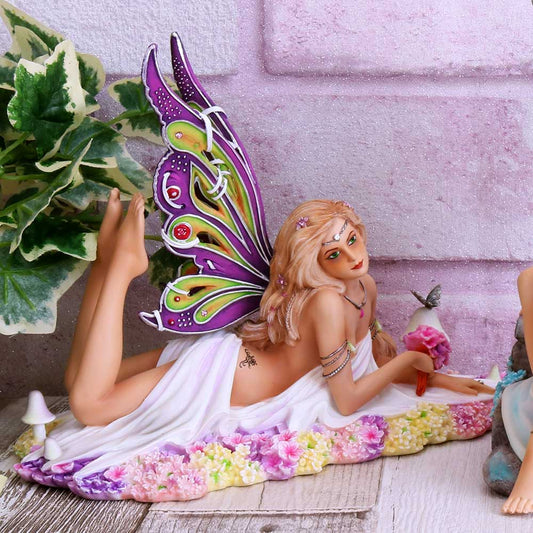 Jewelled Fairy Petalite Figurine Cute Pastel Fairy Ornament