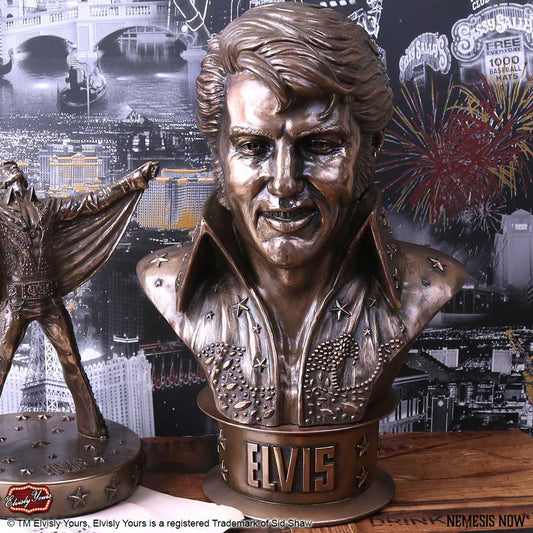 Officially Licensed Elvisly Yours Elvis Presley Bust 33cm