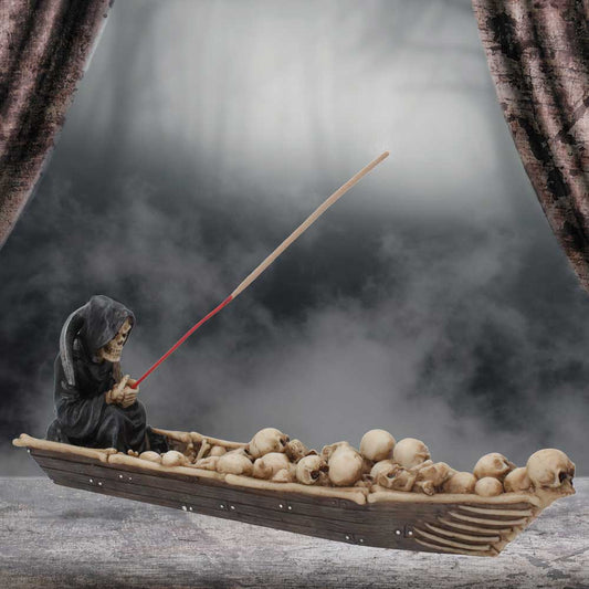 The Ferryman Grim Reaper River Styx Skeleton Incense Holder