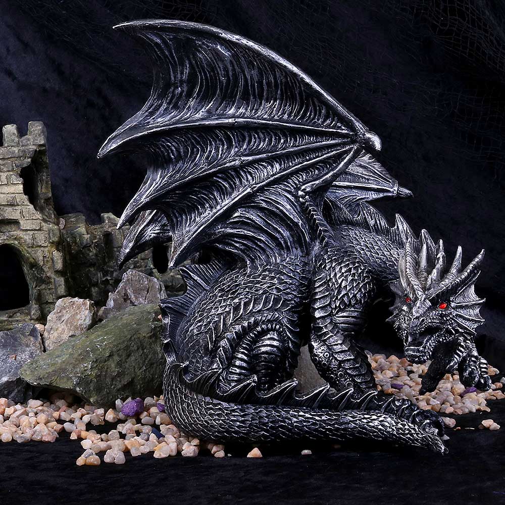 Nemesis Now Obsidian Dragon Figurine 25cm