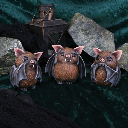 Nemesis Now Three Wise Bats Figurines 8.5cm