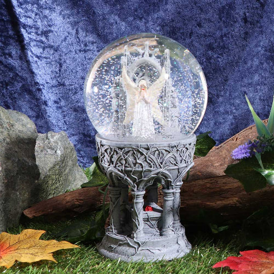 Only Love Remains Angelic Snowglobe Anne Stokes 18.5cm