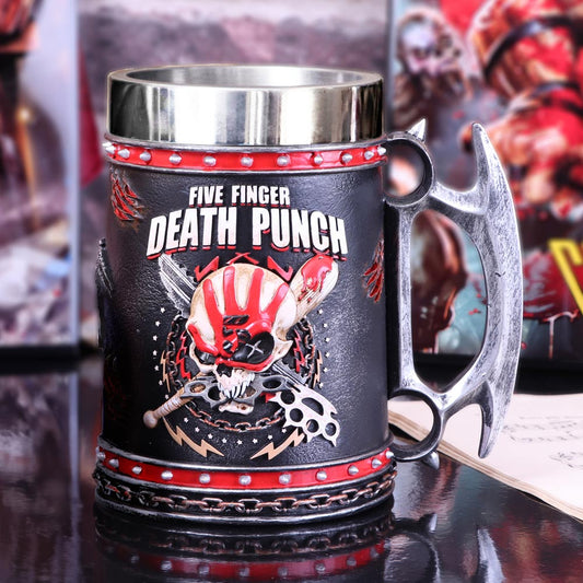 Five Finger Death Punch Tankard Knuckle Duster Skull Mug