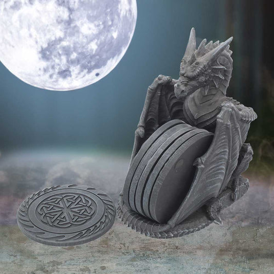 Dragons Lair Black Dragon Coaster Set