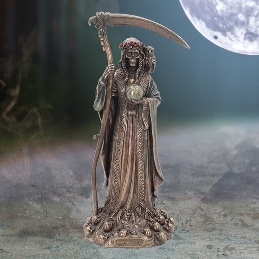 Santa Muerte Reaper Finished in Bronze 29cm