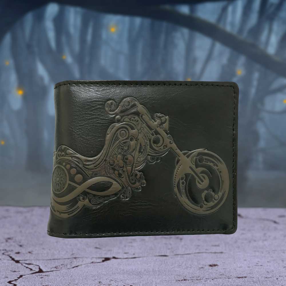 Embossed Motorcycle Bike Wallet