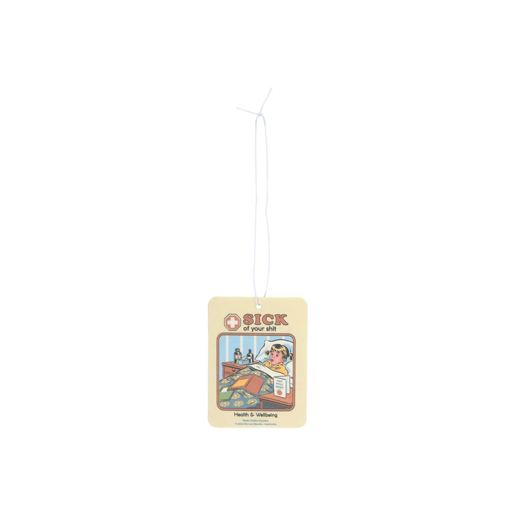 Sick of Your Shit Peach Air Freshener by Steven Rhodes
