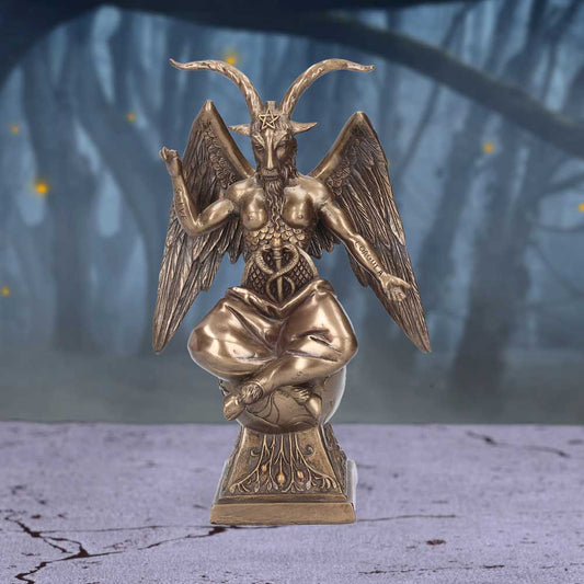 Baphomet Occult Mystical Figurine Bronze Gothic Ornament