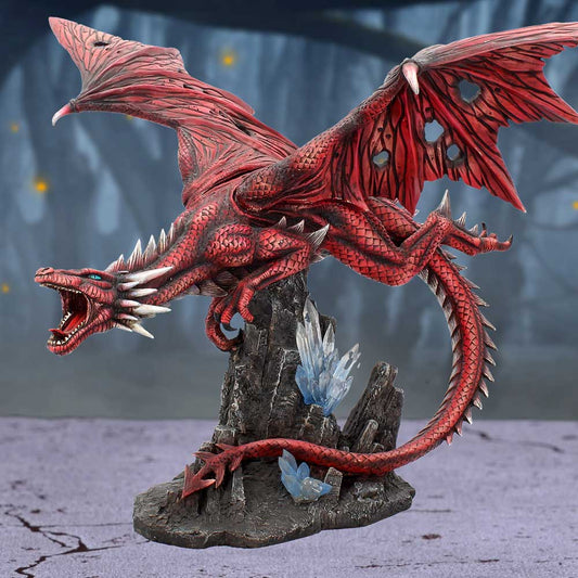 Fraener's Wrath Large Red Dragon Figurine