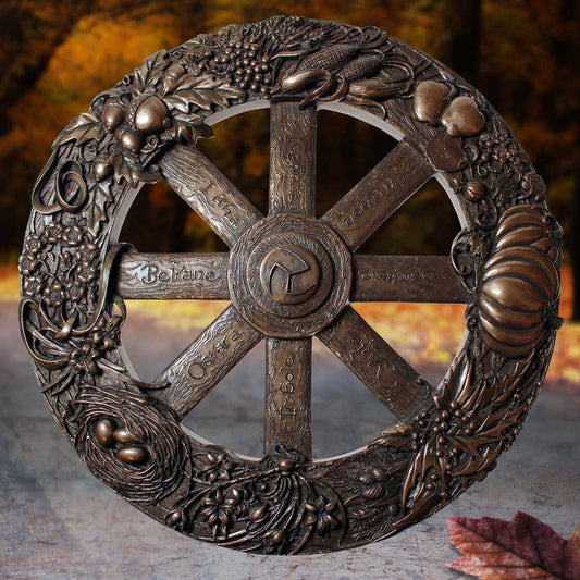 Wheel Of The Year Plaque Pagen Holiday Calendar 25cm