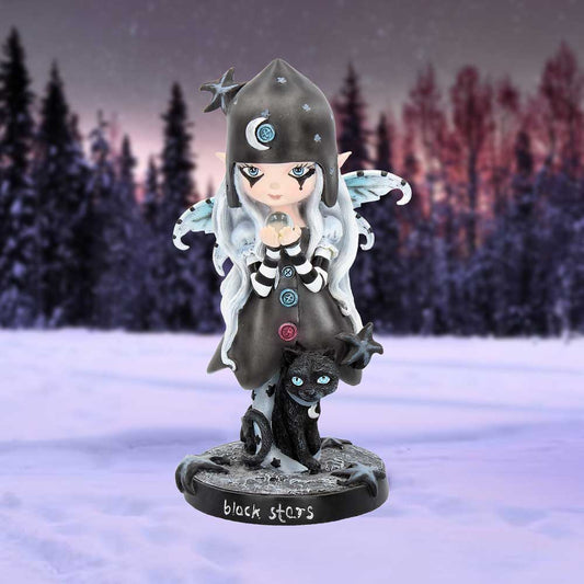Black Stars Fairy Figurine 18cm