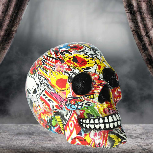Pop Art Bright Logo Skull Ornament