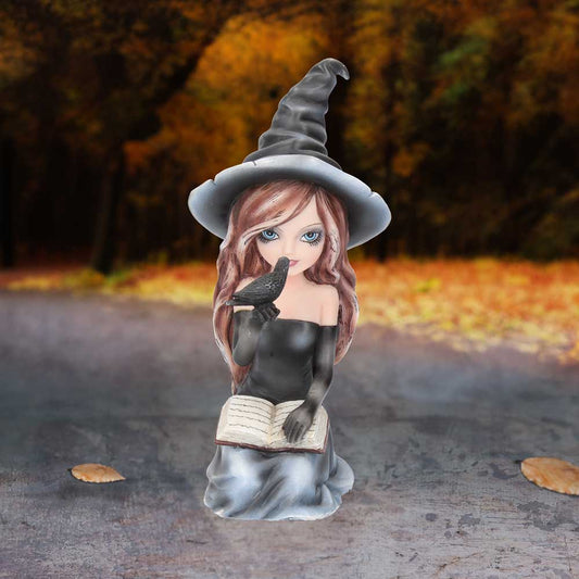 Regan Witch & Her Raven Figurine 15cm