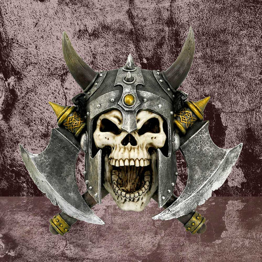 Valhalla's Vengeance Skeleton Viking Wall Plaque