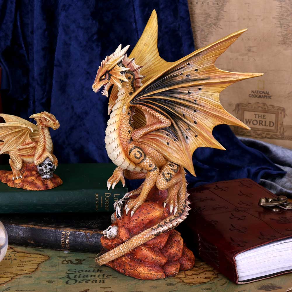 Adult Desert Dragon Figurine By Anne Stokes 24.5cm