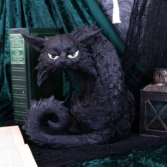 Large Black Cat Witches Familiar Figure Salem 25.5cm