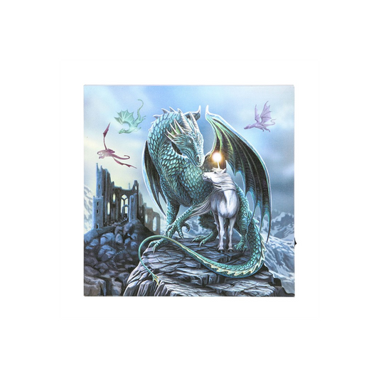 Protector of Magick Light Up LED Canvas Plaque by Lisa Parker