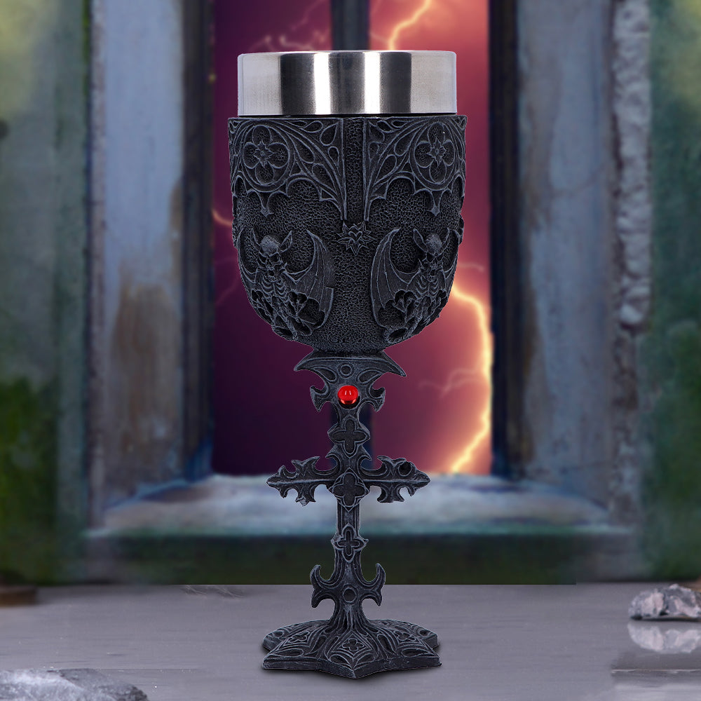 Vampires Goblet Gothic Horror Bat Wine Glass