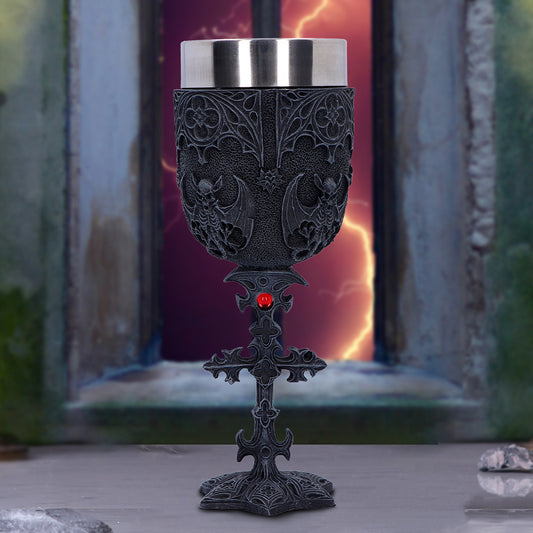 Vampires Goblet Gothic Horror Bat Wine Glass