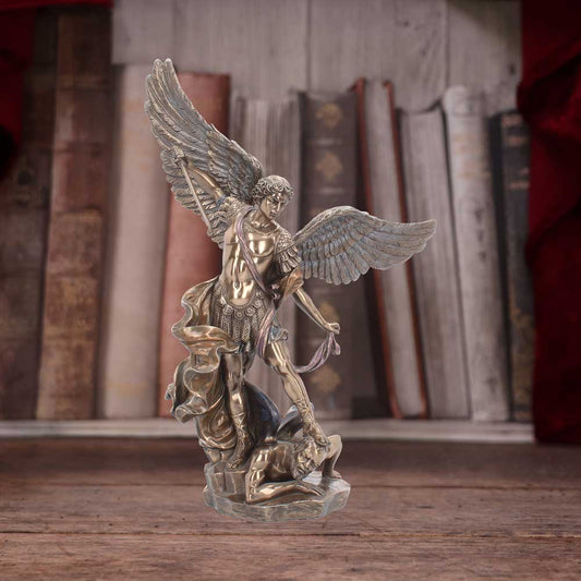 Bronzed Archangel Michael The Religious Warrior 37cm