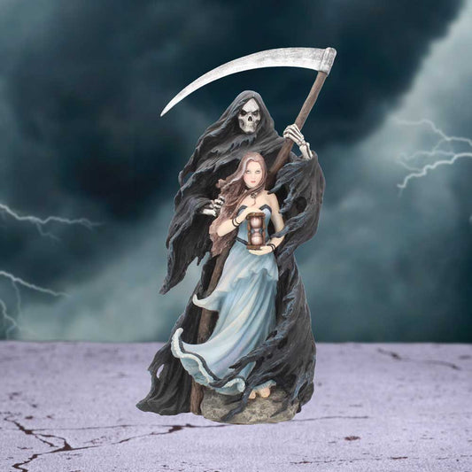 Summon The Reaper Gothic Figurine By Anne Stokes Woman and Reaper Ornament
