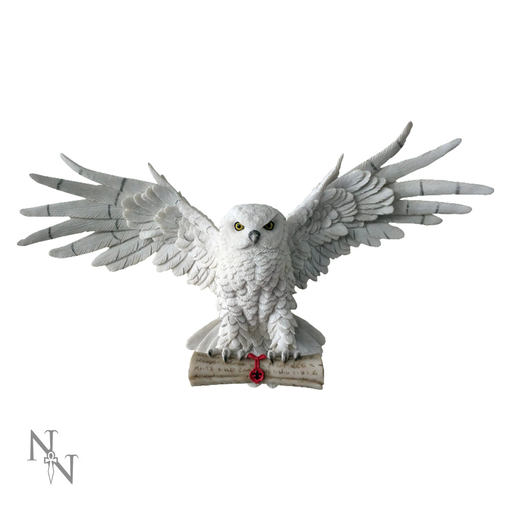 The Emissary magical owl wall-mounted art figurine