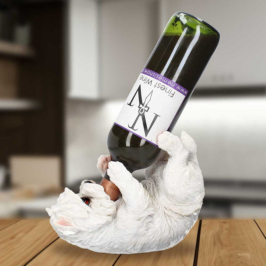 West Highland Terrier Guzzler Dog Wine Bottle Holder